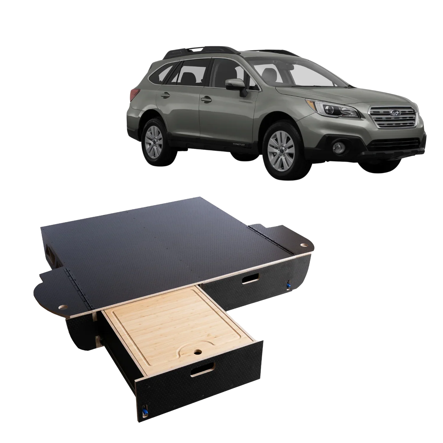 Baul jeon Outback | Dual Drawer Storage System & Bed Platform | 2020+ Subaru
