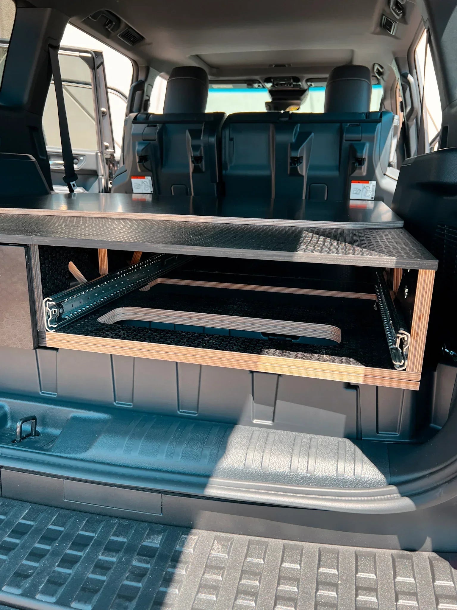 Land Cruiser 250 Dual Drawer Storage PreCut Kit - Solid Wood Worx