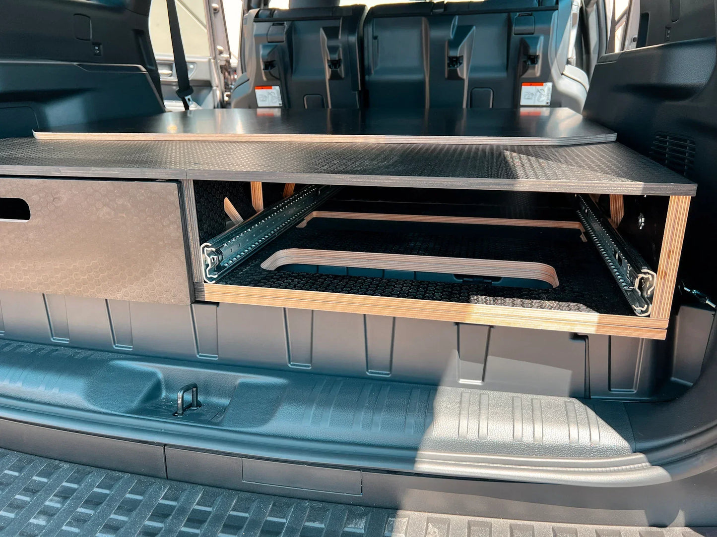 Land Cruiser 250 Dual Drawer Storage PreCut Kit - Solid Wood Worx