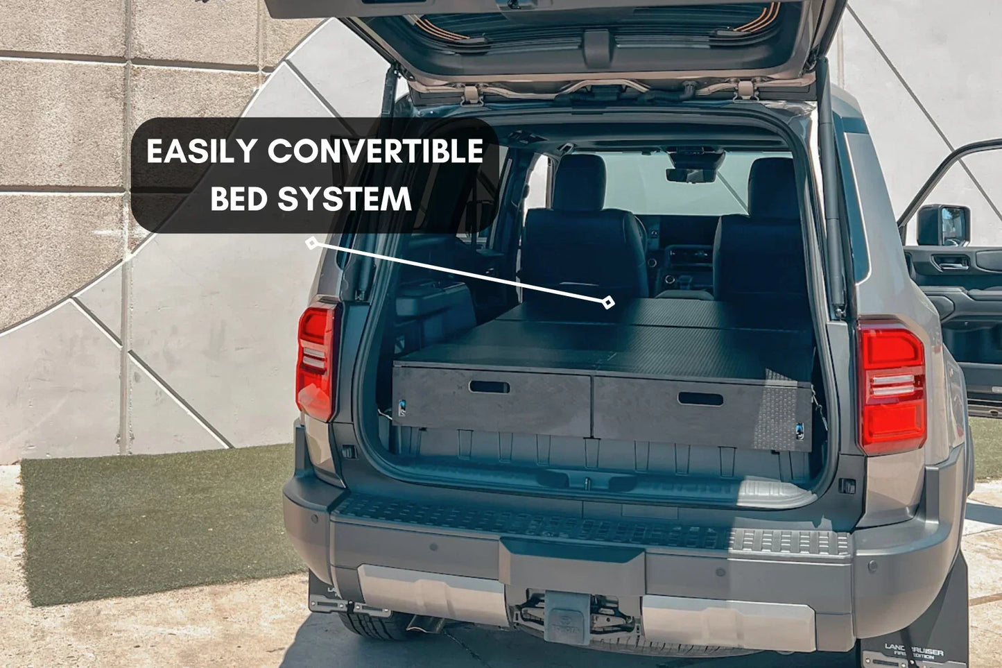 Land Cruiser 250 Dual Drawer Storage PreCut Kit - Solid Wood Worx