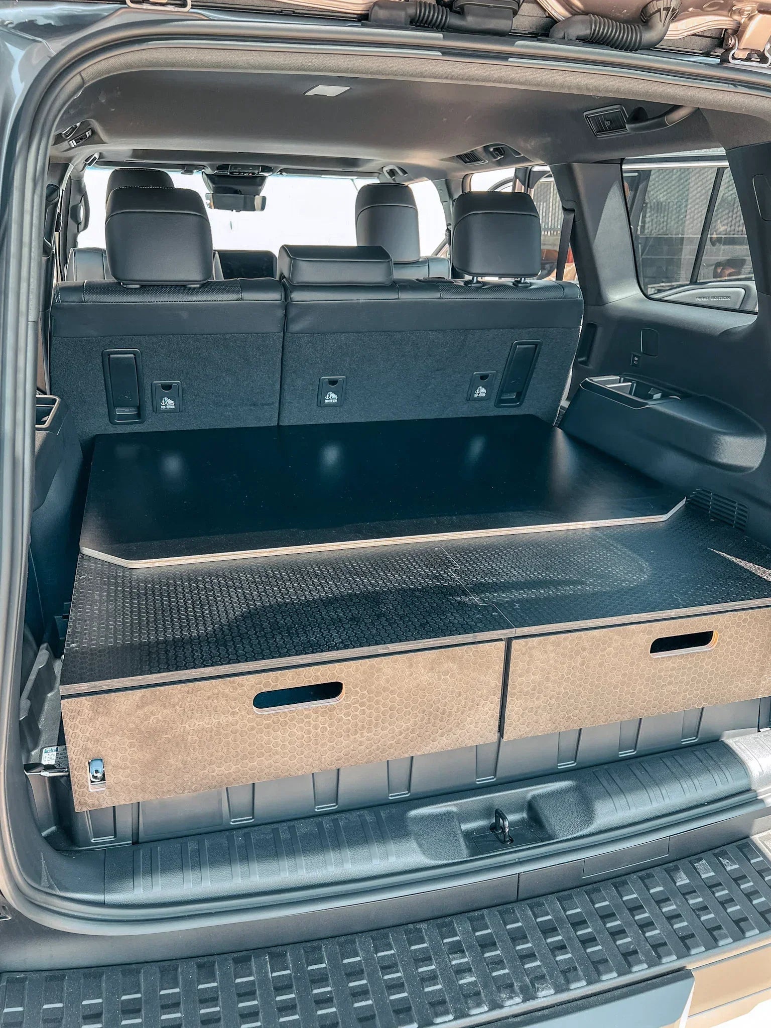 Land Cruiser 250 Dual Drawer Storage PreCut Kit - Solid Wood Worx