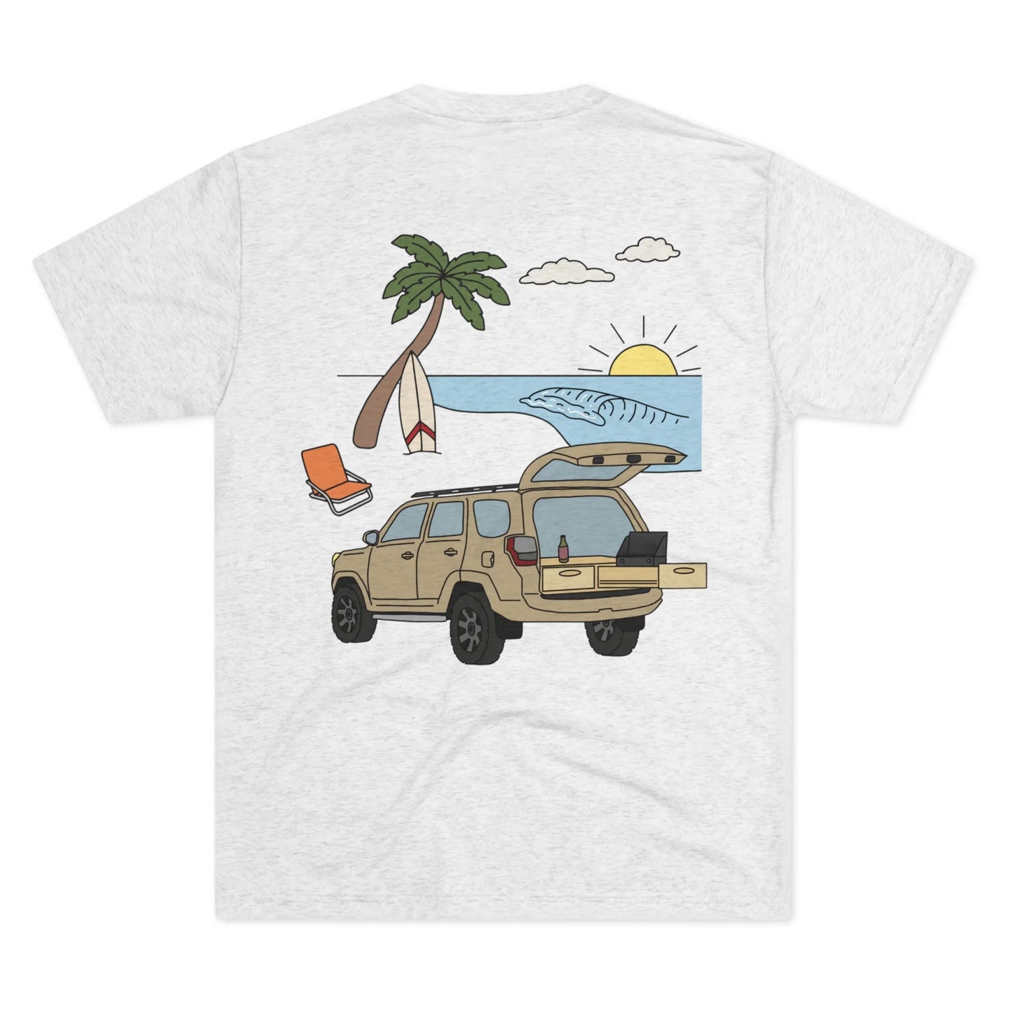4Runner Beach Heather Tee - Solid Wood Worx