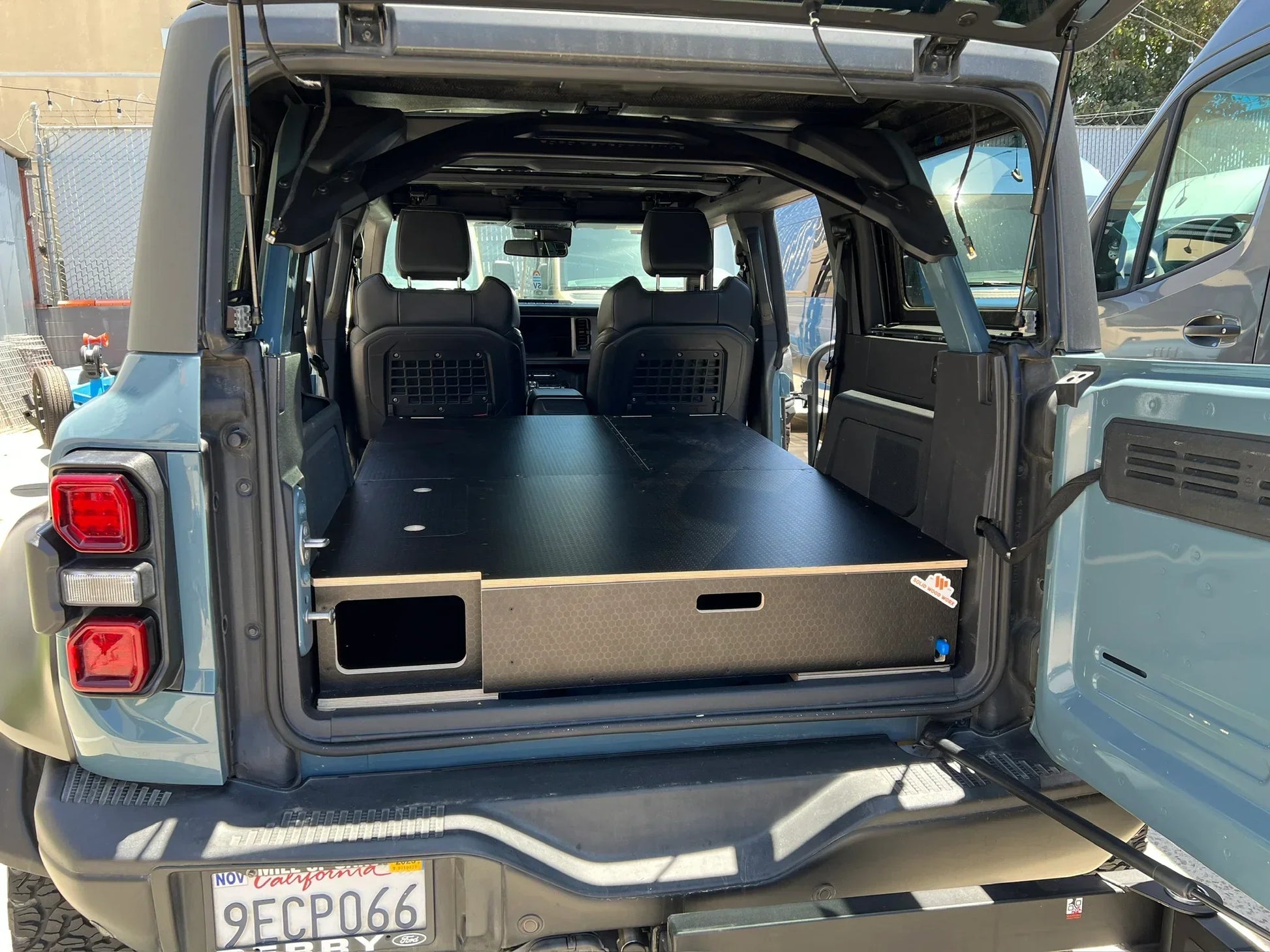 Bronco 4-Door Single Drawer Storage PreCut Kit - Solid Wood Worx