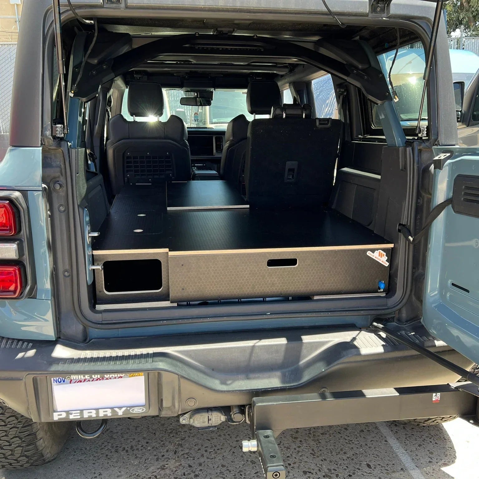 Bronco 4-Door Single Drawer Storage PreCut Kit - Solid Wood Worx