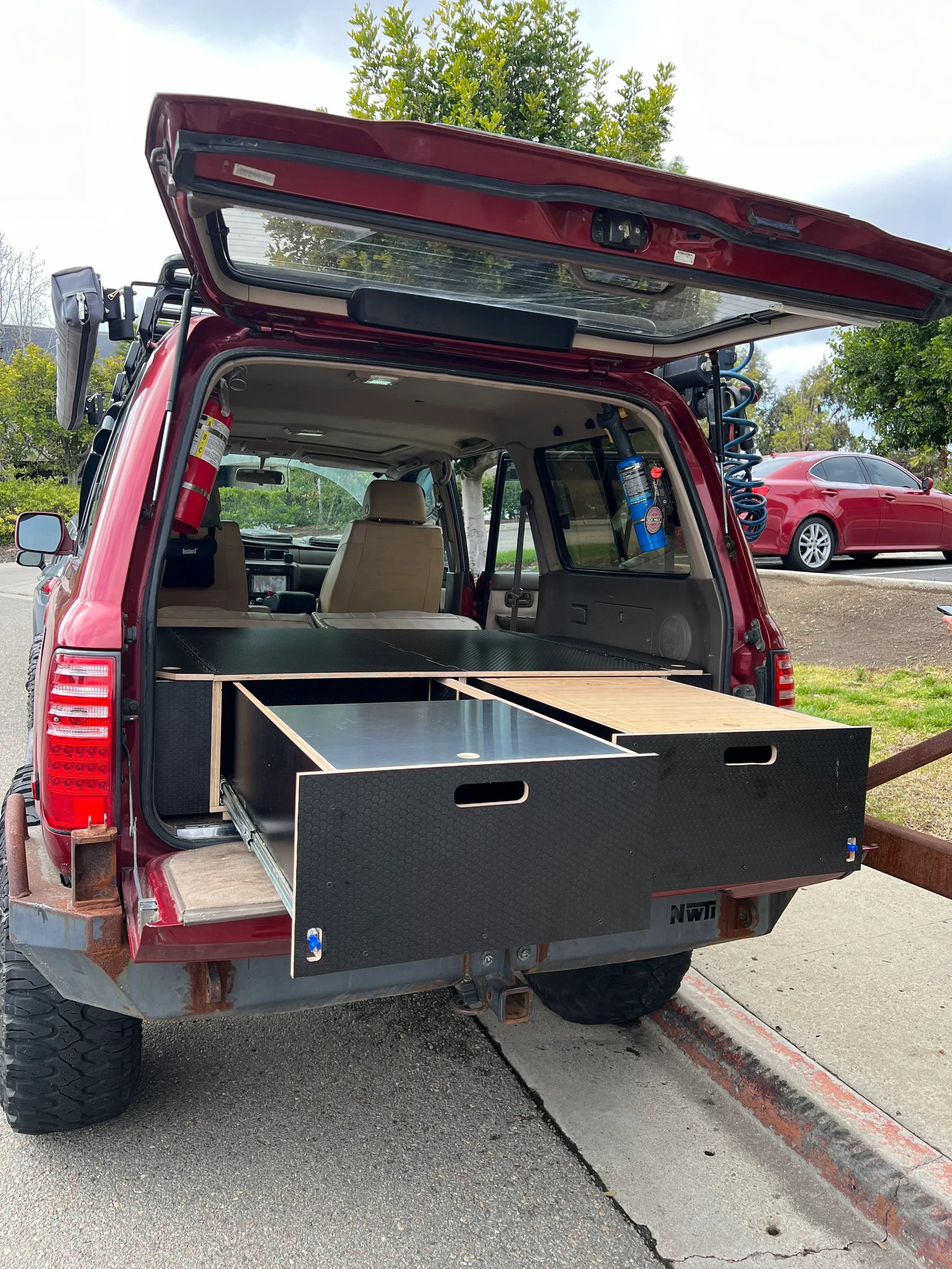 Land Cruiser 80 Series Dual Drawer Pre-Cut Kit! - Solid Wood Worx