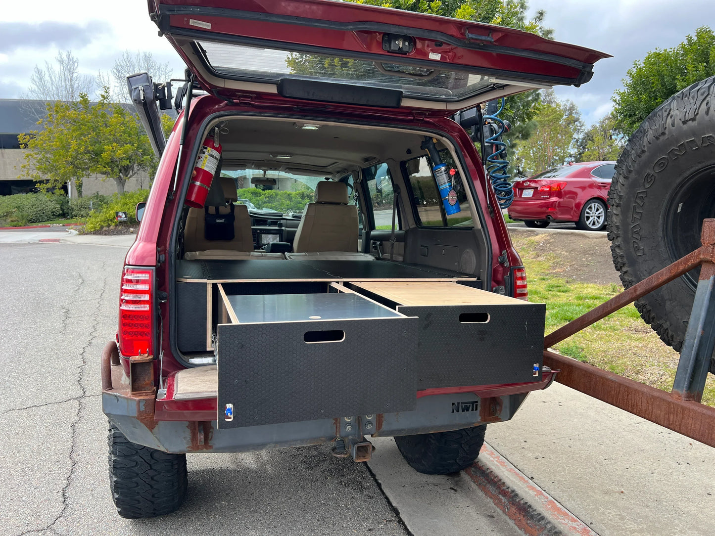 Land Cruiser 80 Series Dual Drawer Pre-Cut Kit! - Solid Wood Worx