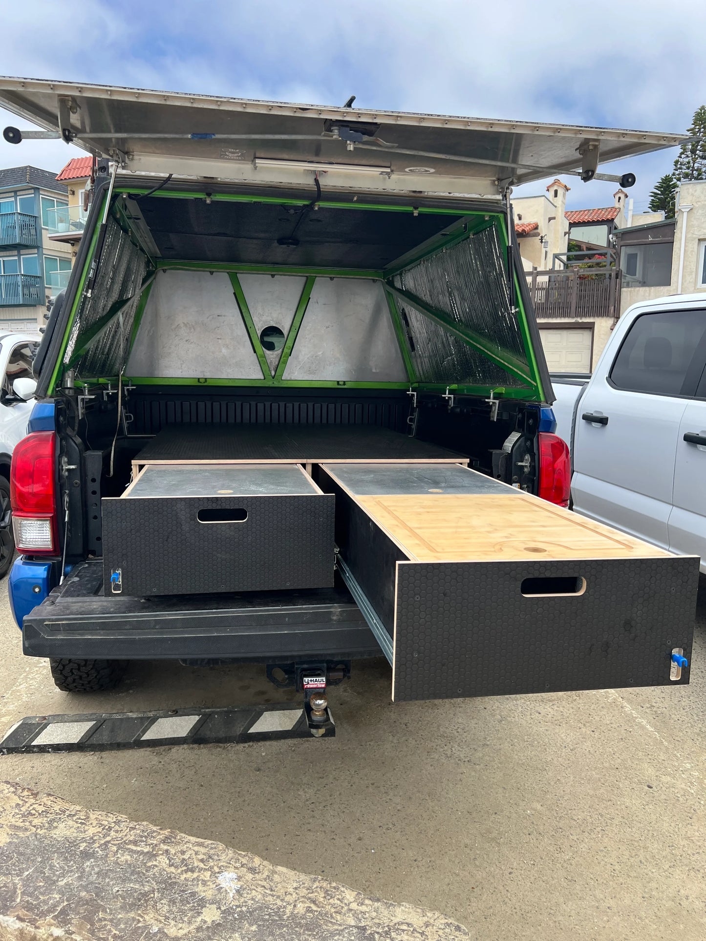 Toyota Tacoma 2nd Gen - 3rd Gen Dual Drawer Storage PreCut Kit - Solid Wood Worx