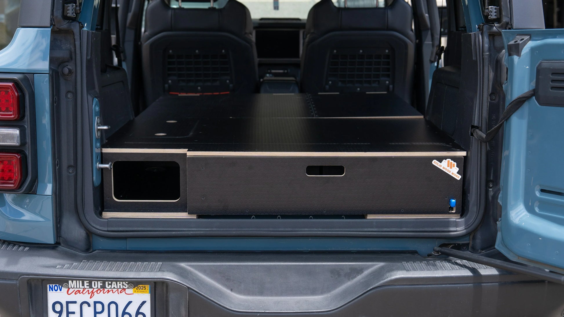 Bronco 4-Door Single Drawer Storage PreCut Kit - Solid Wood Worx