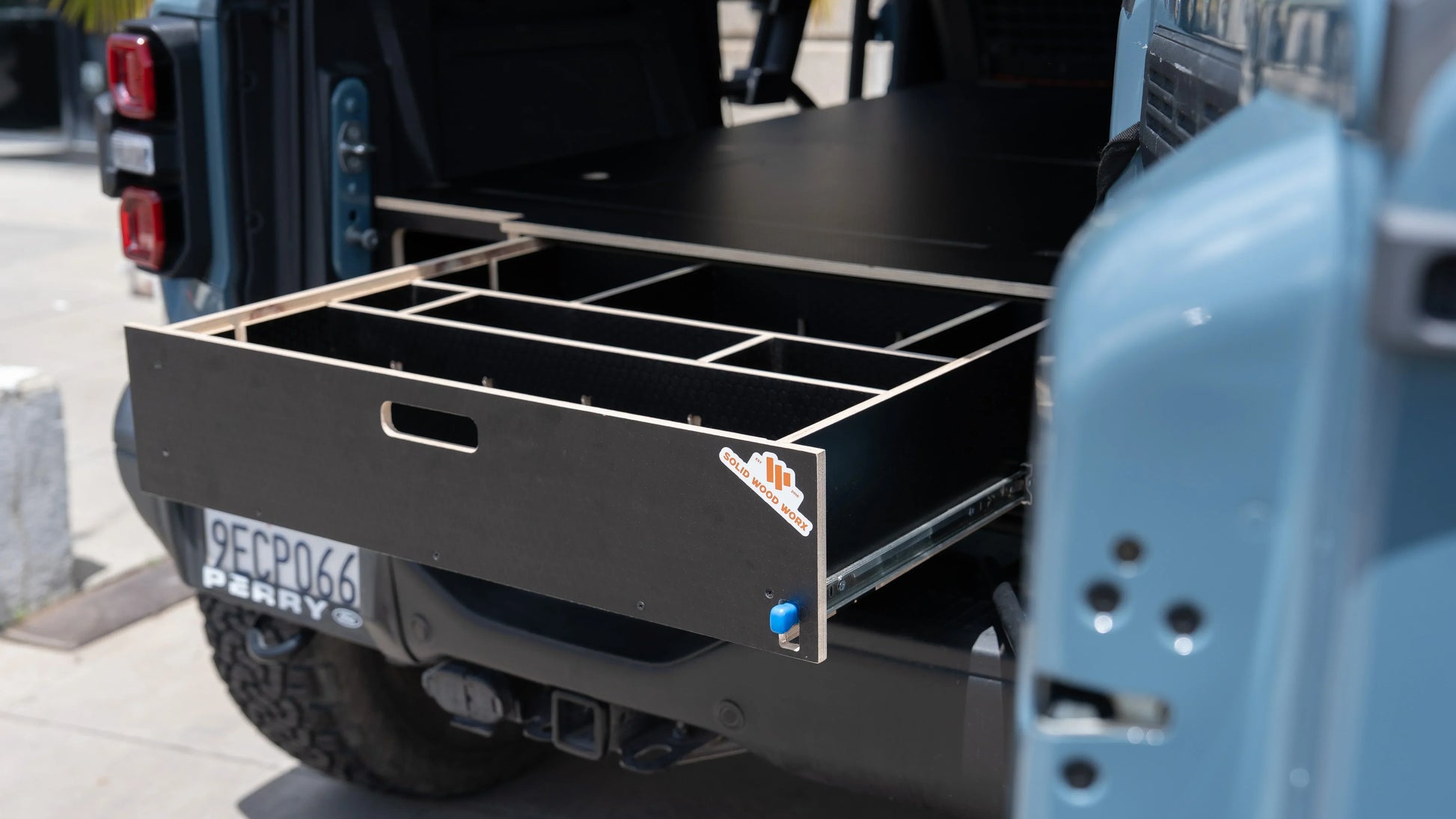 Bronco 4-Door Single Drawer Storage PreCut Kit - Solid Wood Worx