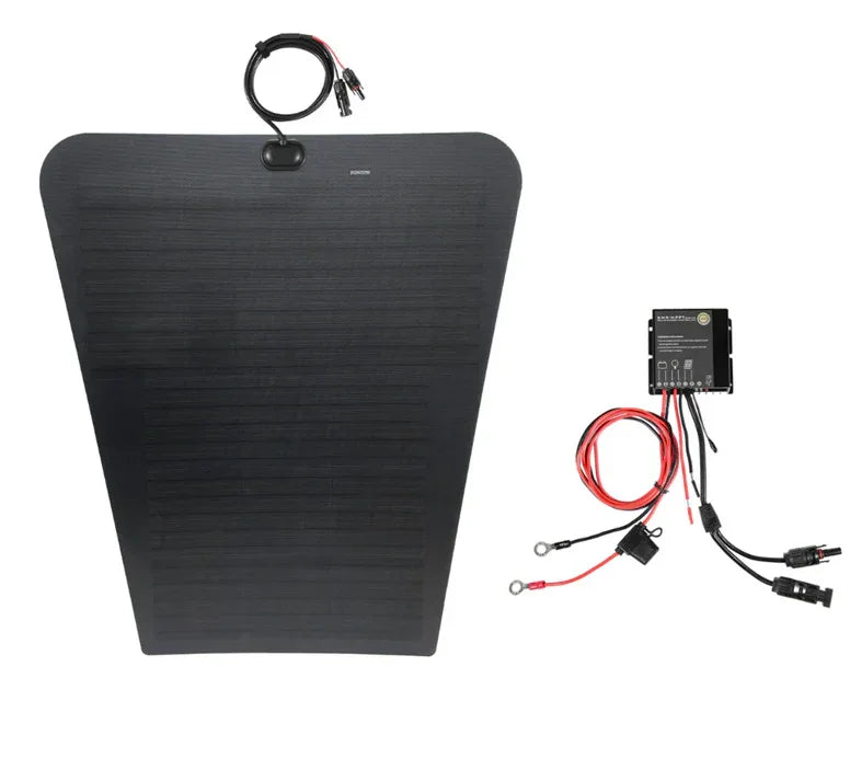 Toyota Tacoma 3rd Gen (2016-2023) Lensun 90W Hood Flexible Solar Panel - Solid Wood Worx