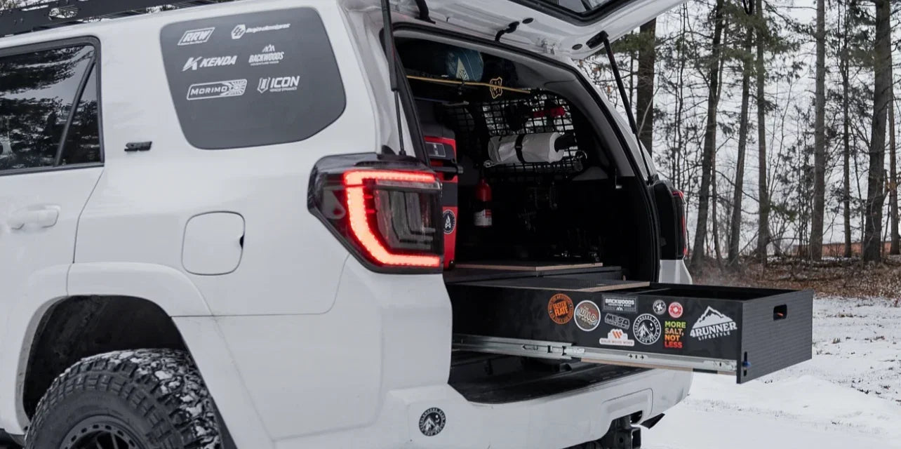 4Runner Dual Drawer Storage PreCut Kit - Solid Wood Worx