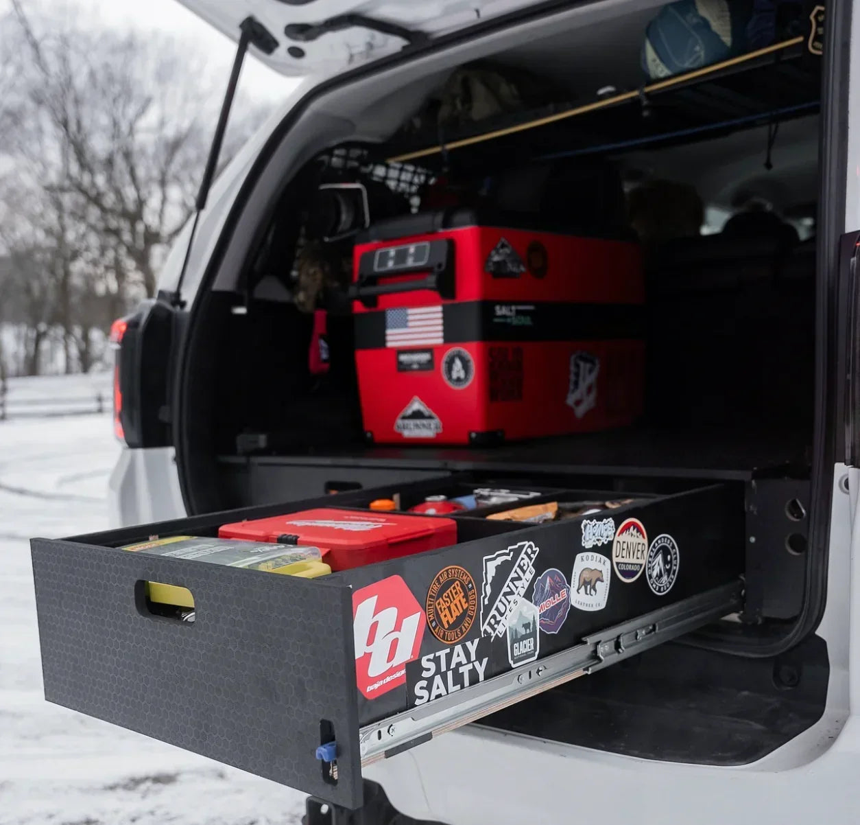 4Runner Dual Drawer Storage PreCut Kit - Solid Wood Worx