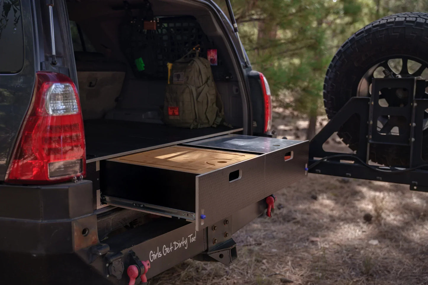 4Runner Dual Drawer Storage PreCut Kit - Solid Wood Worx