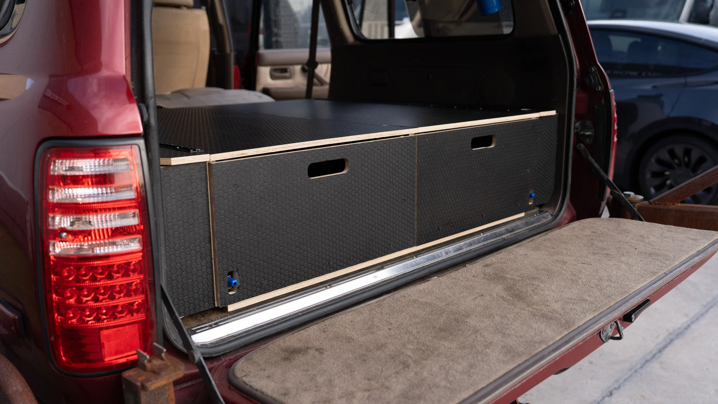 Land Cruiser 80 Series Dual Drawer Pre-Cut Kit! - Solid Wood Worx