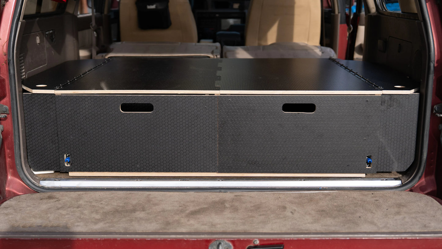 Land Cruiser 80 Series Dual Drawer Pre-Cut Kit! - Solid Wood Worx