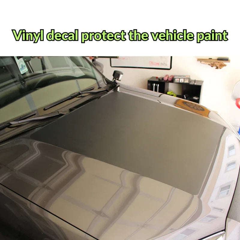 Matte black vinyl hood decal on Toyota 4Runner for paint protection