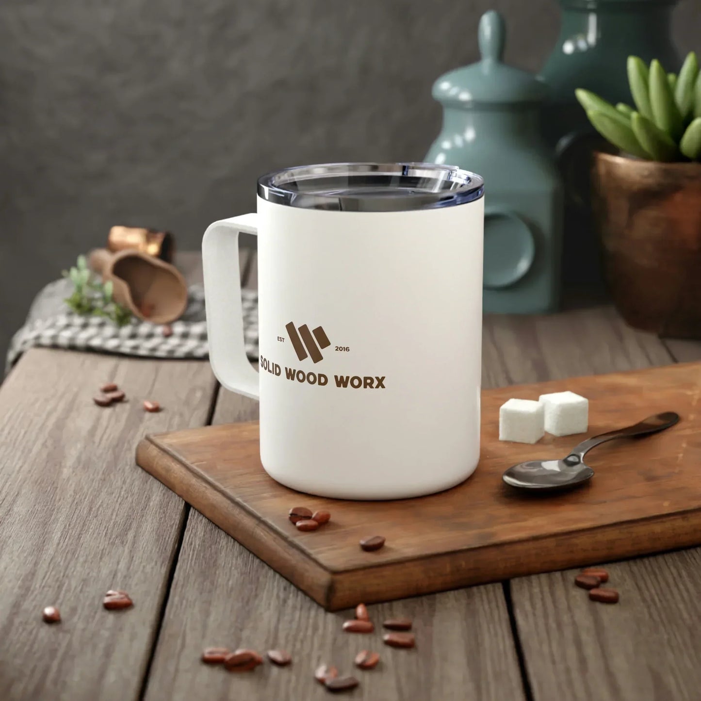 Subaru Outback Insulated Camp Mug - Solid Wood Worx