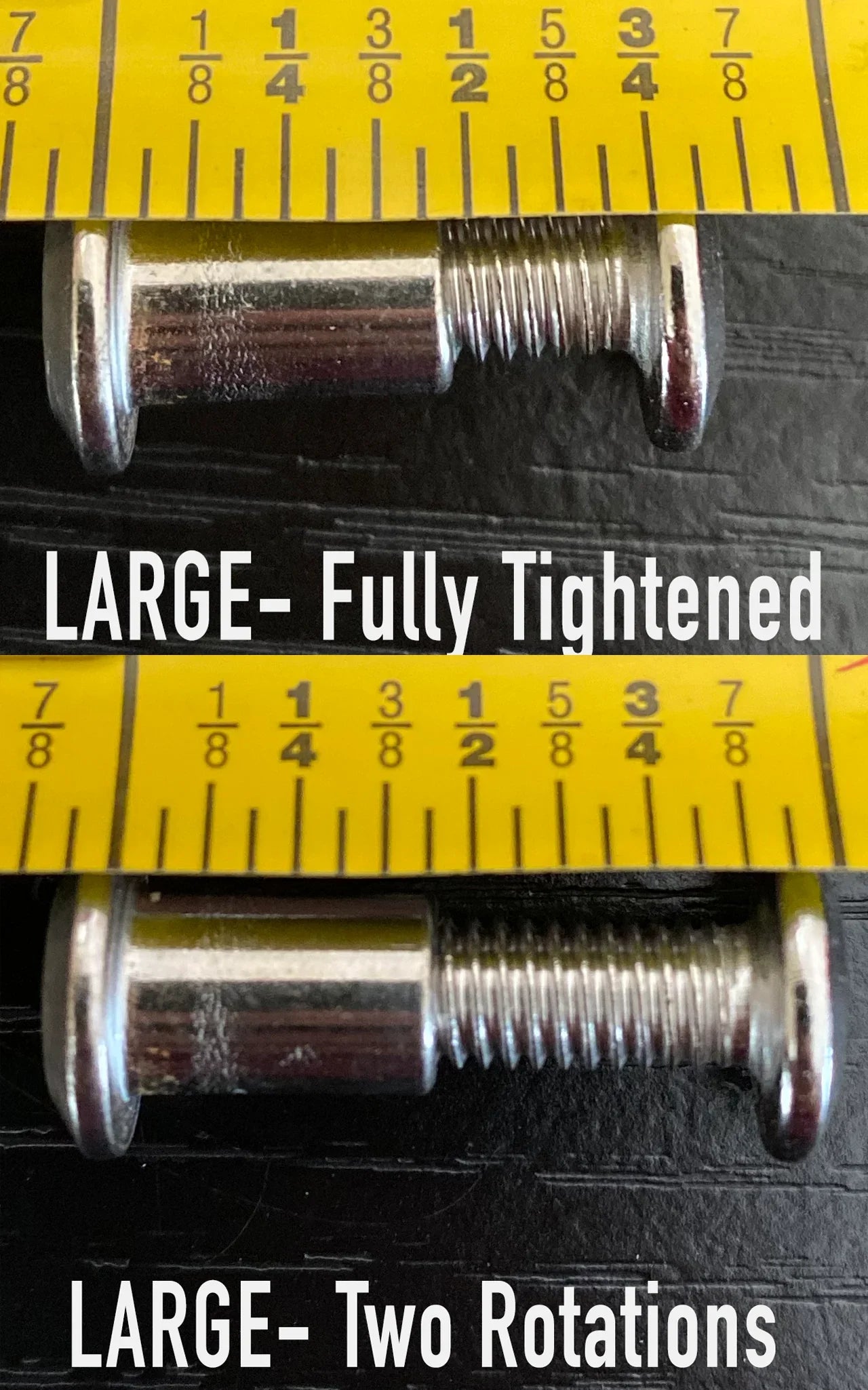 Large Sex Bolts (8pk) - Solid Wood Worx