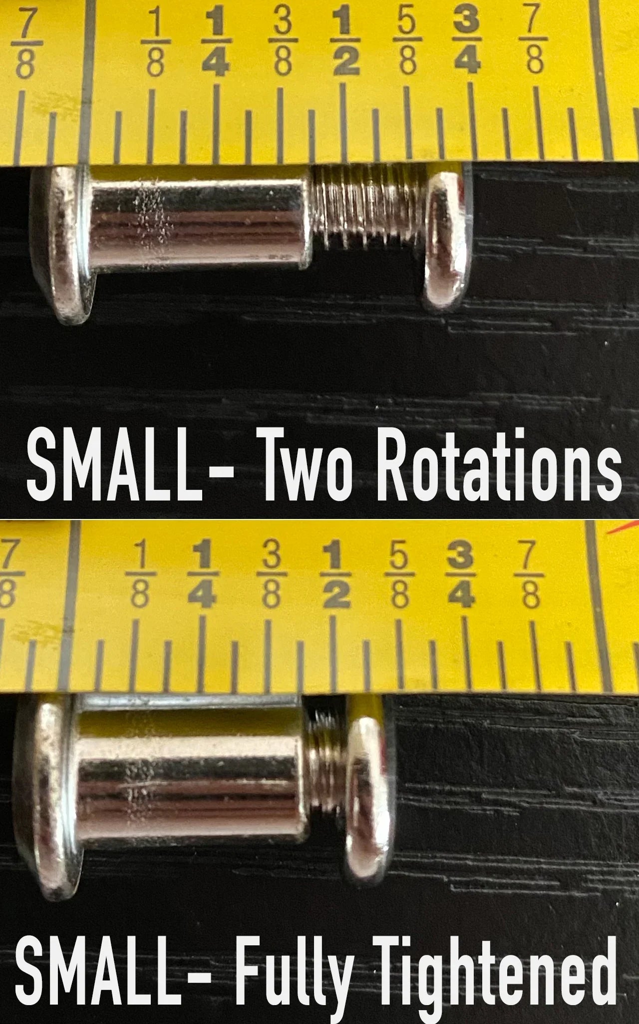 Small Sex Bolts (8pk) - Solid Wood Worx