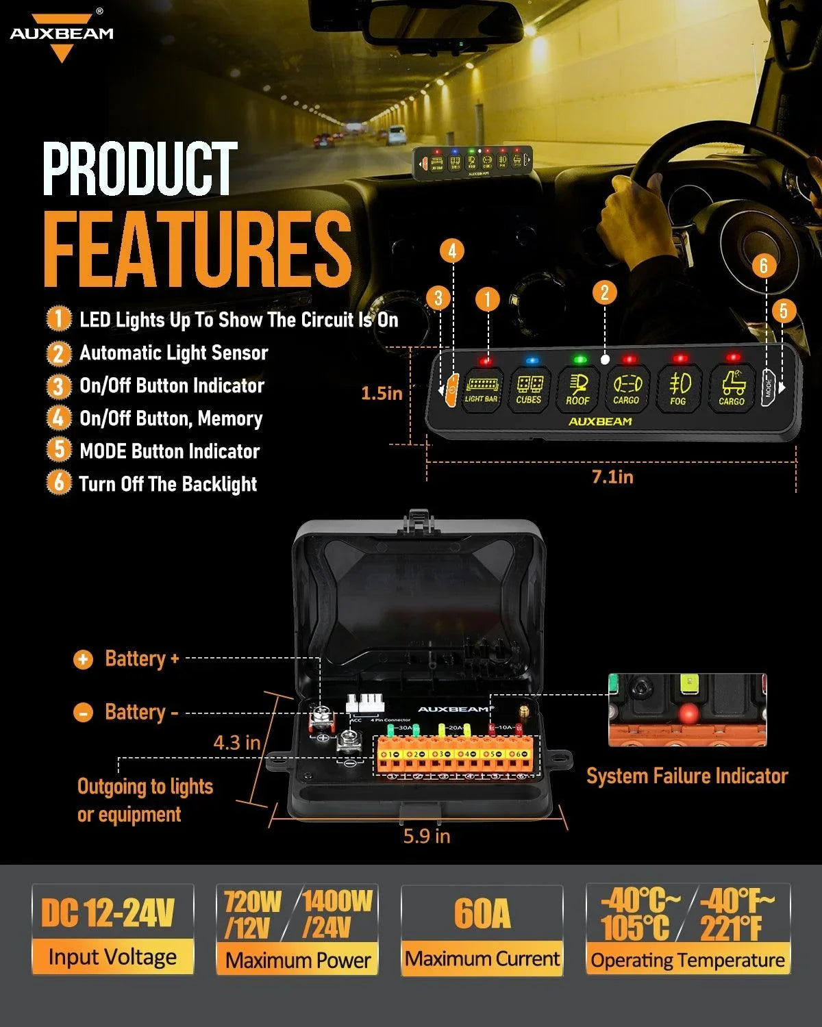 6-Gang Switch Panel with App & Remote