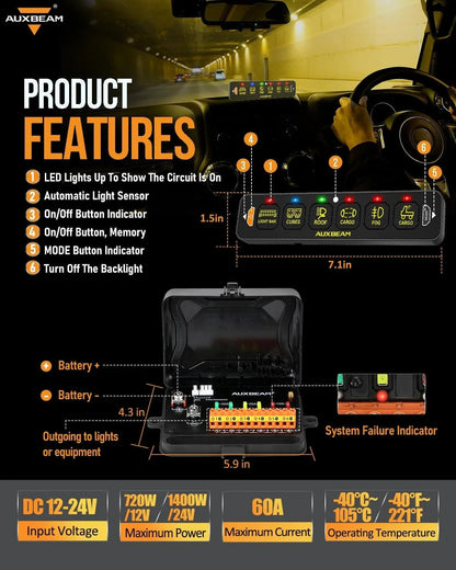 6-Gang Switch Panel with App & Remote