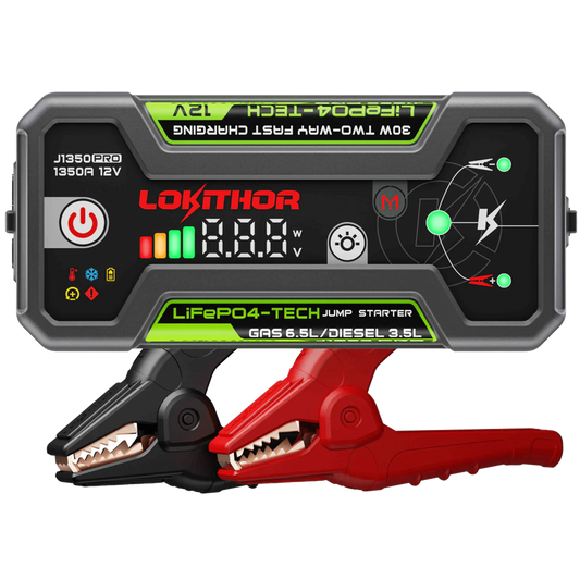 LOKITHOR J1350 Pro 12V LIFEPO4 Jump Starter 1350 Amps