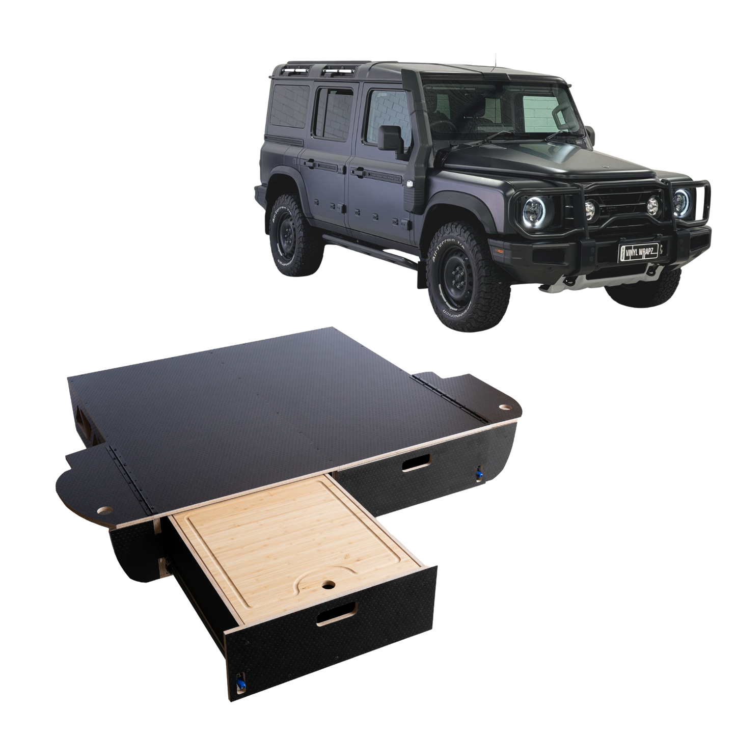 Ineos Grenadier Drawer System PreCut Kit 2023+