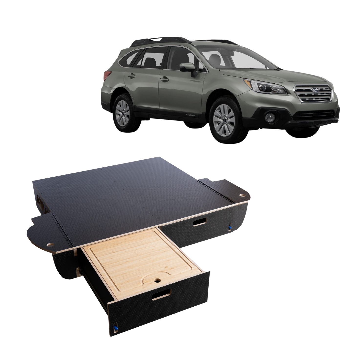 Subaru Outback 2015+ Dual Drawer Storage PreCut Kit