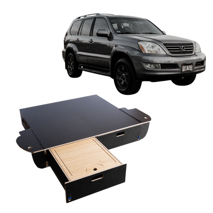 Lexus GX470 03-09 Dual Drawer Storage PreCut Kit
