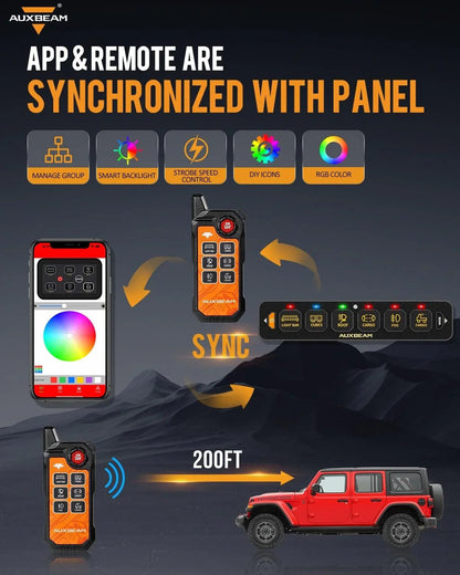 6-Gang Switch Panel with App & Remote