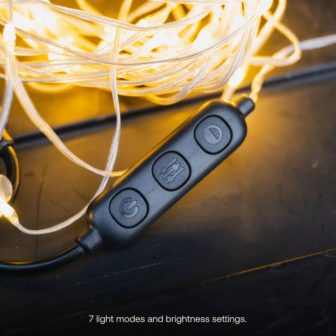 Camping String Lights - Solid Wood Worx