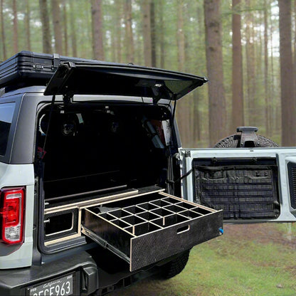 Bronco 4-Door Single Drawer Storage PreCut Kit - Solid Wood Worx