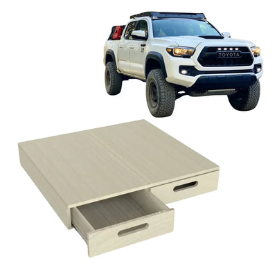 2nd–3rd Gen Toyota Tacoma shortbed DIY drawer storage system — plans cover, Solid Wood Worx