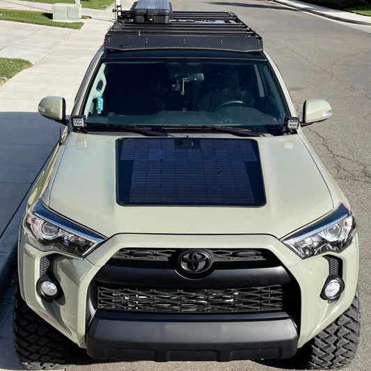 Toyota 4Runner 4th&5th Gen (2003-2024) Lensun 100W 12V Hood Flexible Solar Panel