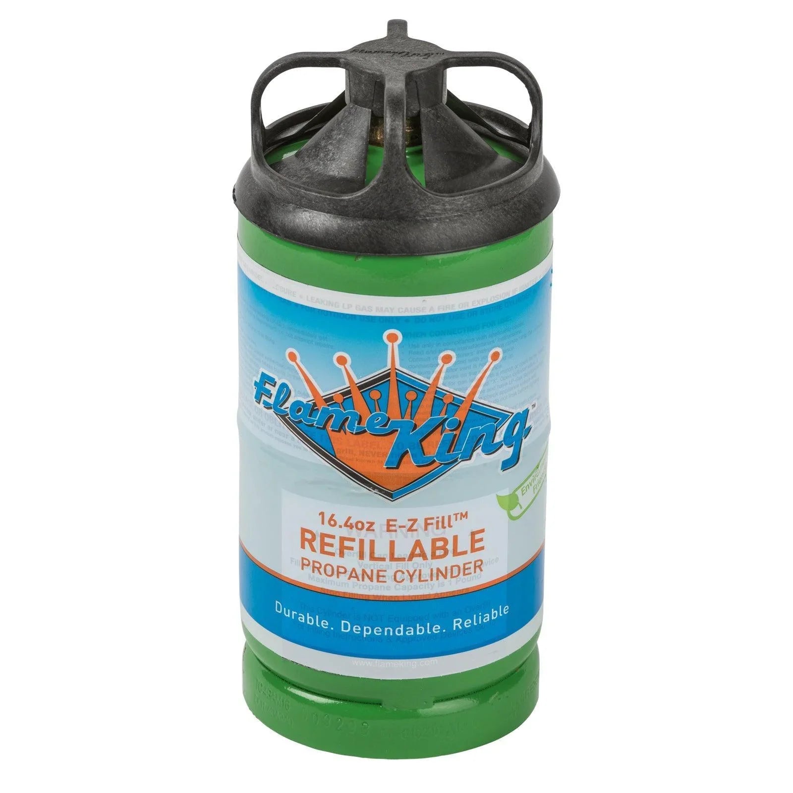 Flame King 2 pack Eco Friendly Sustainable 1lb Refillable Propane Tank LP Cylinder - Solid Wood Worx