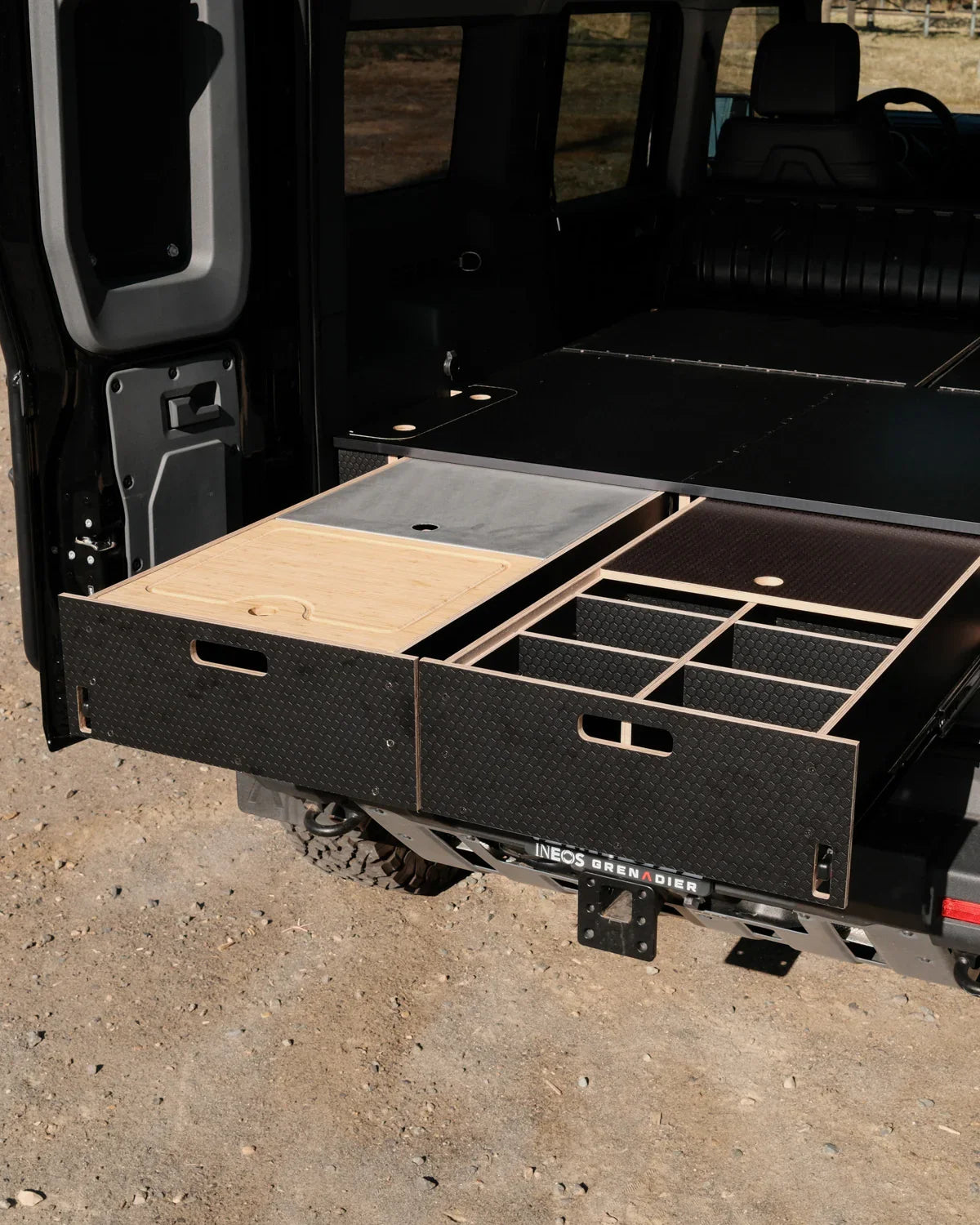 Ineos Grenadier Drawer System PreCut Kit 2023+