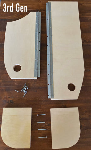 Toyota 4runner 3rd generation side cubby pre cut kit for easy install.