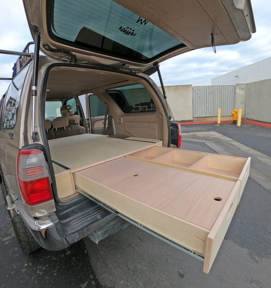 3rd Gen 4Runner Dual Drawer System - Solid Wood Worx